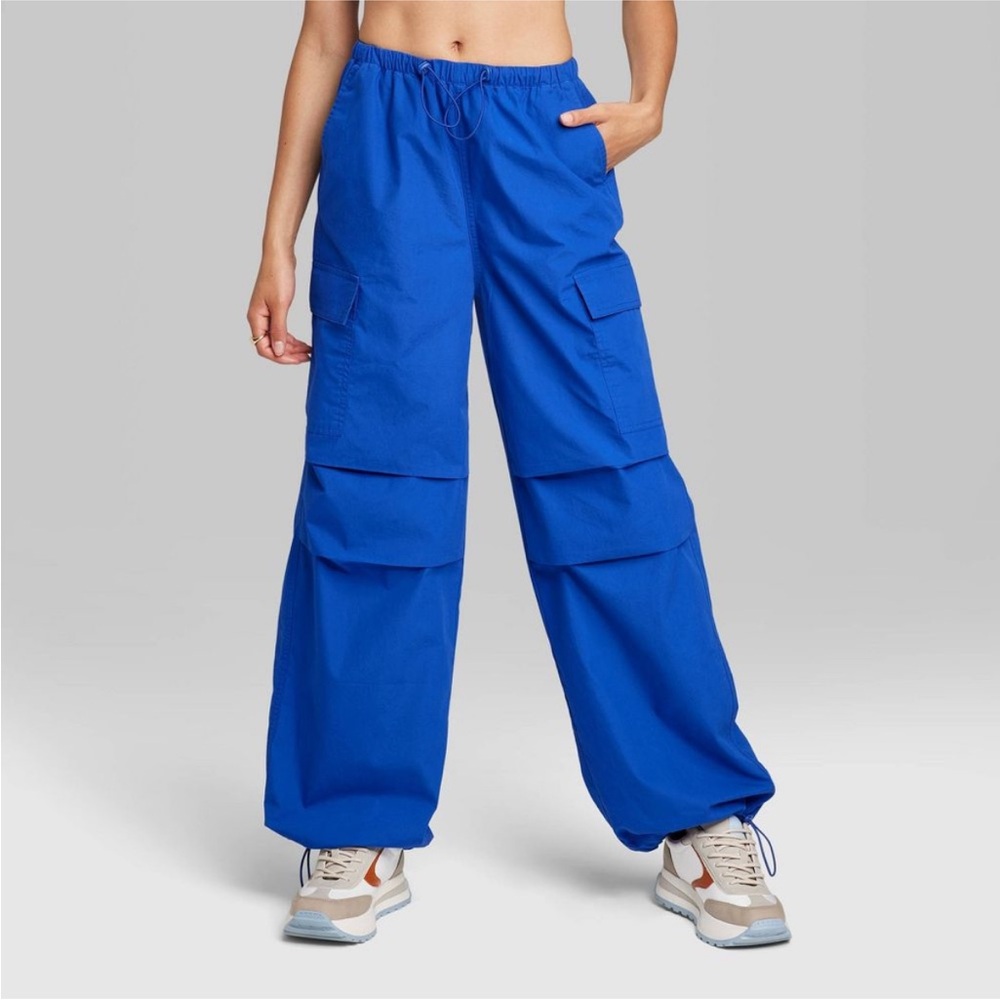 Bright Blue Cargo Pants